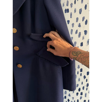 Let's get nautical, Gus Mayer navy trench coat (1970s)