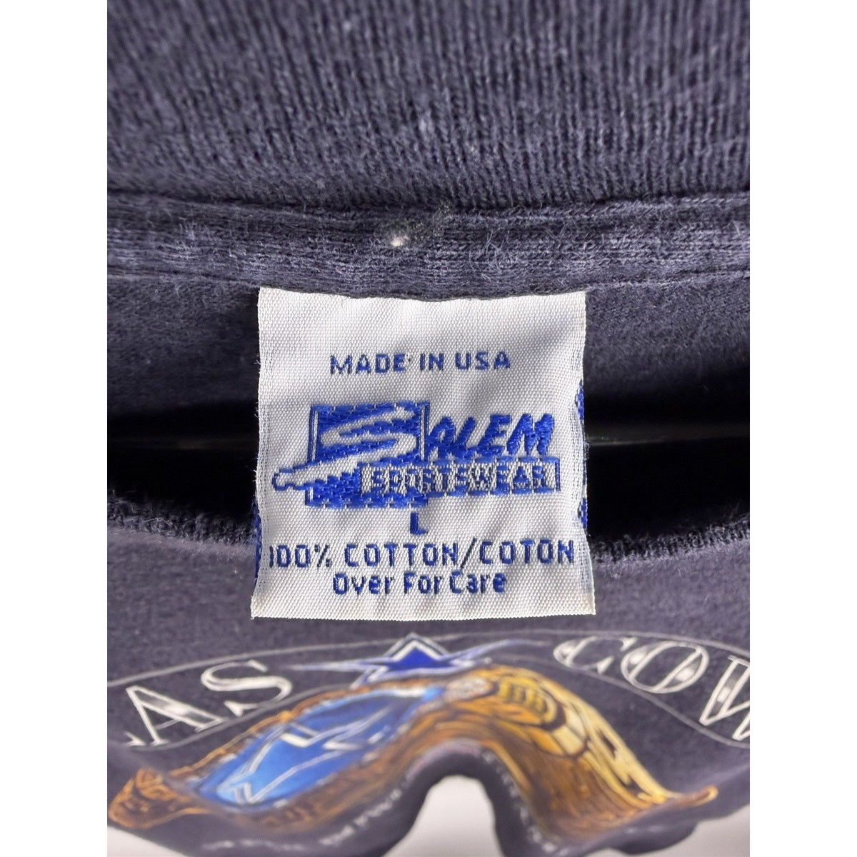 Vintage 1993 Dallas Cowboys Super Bowl Champions ring tee, Salem, L