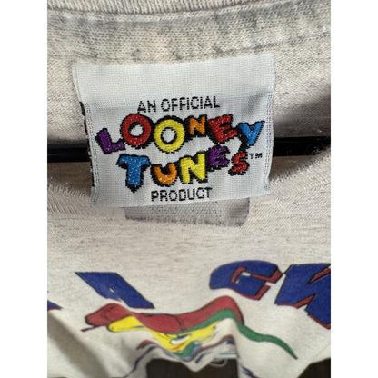 Vintage 1996 Tweety Bird Get a Gwip Tee Looney Tunes Hip Hop Cartoon Gray XL