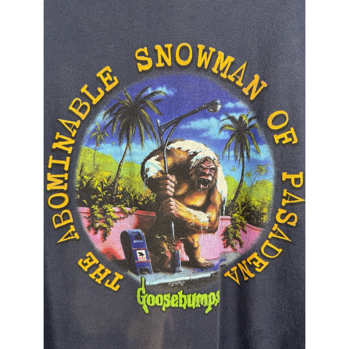 Vintage 1995 Goosebumps Abominable Snowman of Pasadena tee, M