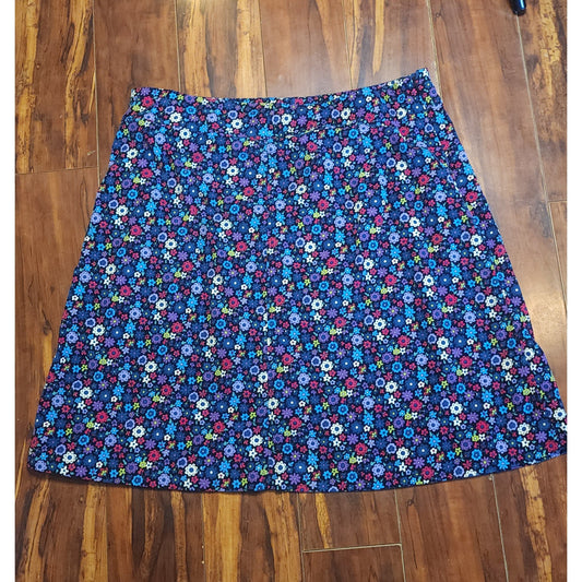 Tiny flower garden, corduroy skirt (1960s)