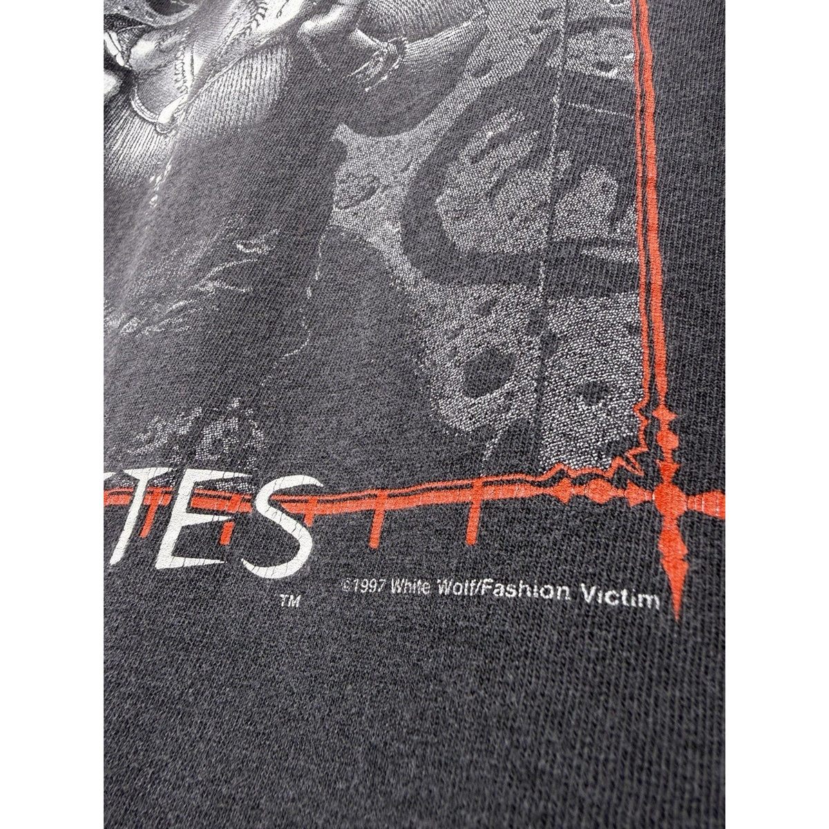 Vintage 1997 Vampire: The Masquerade Setites tee, Fashion Victim, XXL