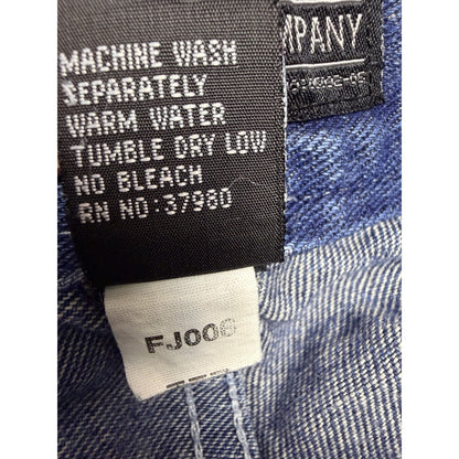 VTG Fubu Shorts Mens 36 Blue Cotton Denim Bermuda Faded Carpenter Workwear Baggy