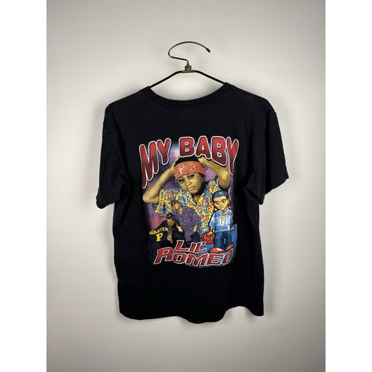 Vintage Lil Romeo My Baby Rap Tee No Limit Records Master P Large 22.5x29
