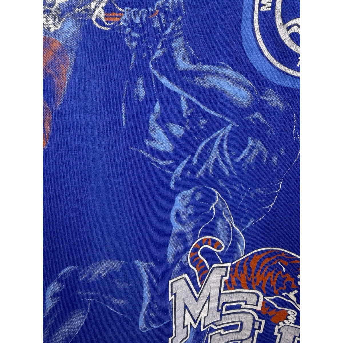 Vintage 90s Memphis State University Tigers In Your Face tee, XL