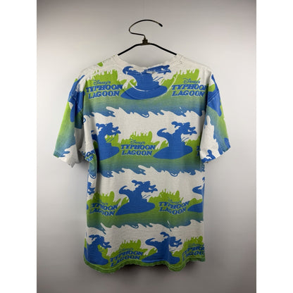 Vintage 90s Disney Typhoon Lagoon all over print tee, Mickey Inc., XL