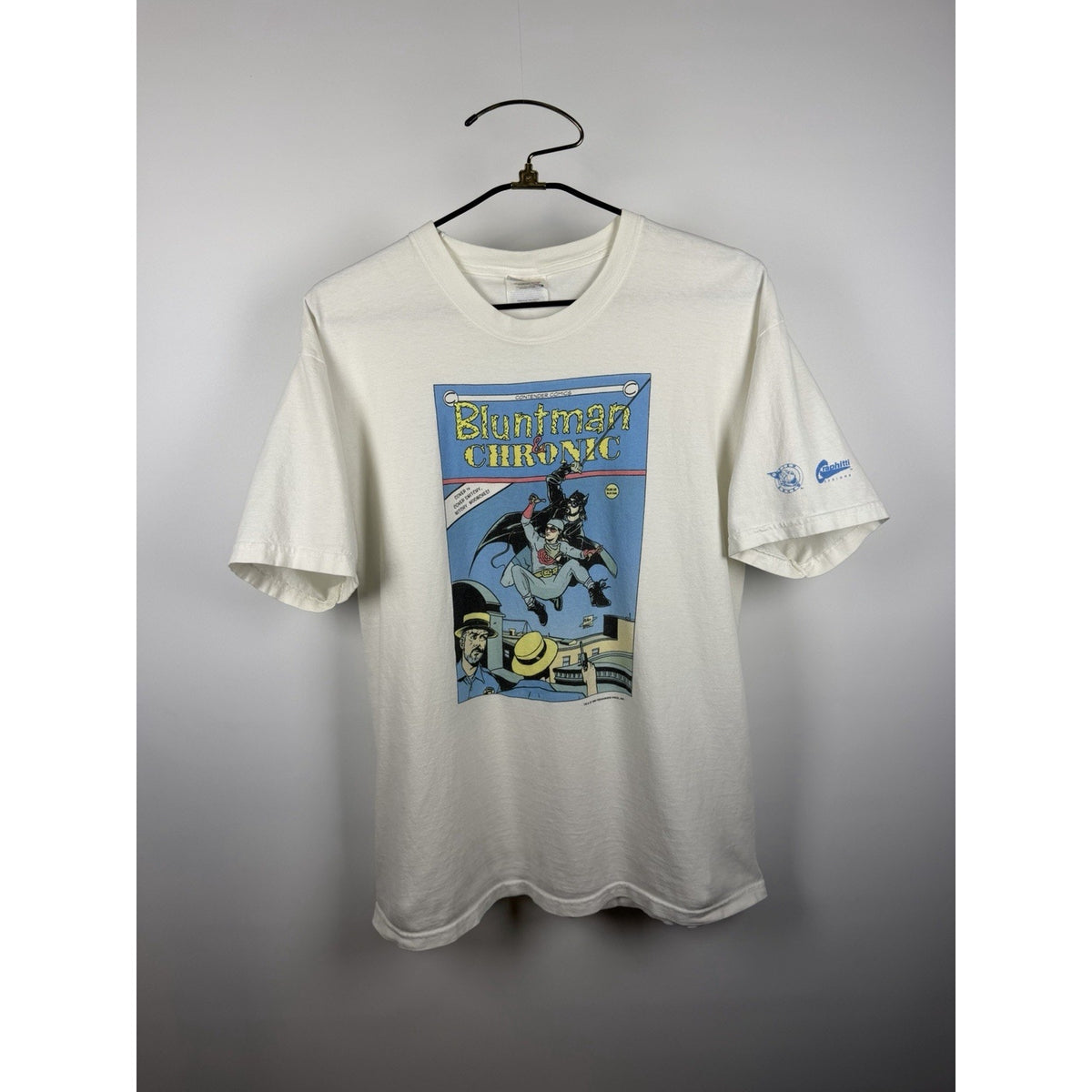 Vintage 1999 Jay & Silent Bob Bluntman & Chronic Comic Shirt Graphitti L 22x28