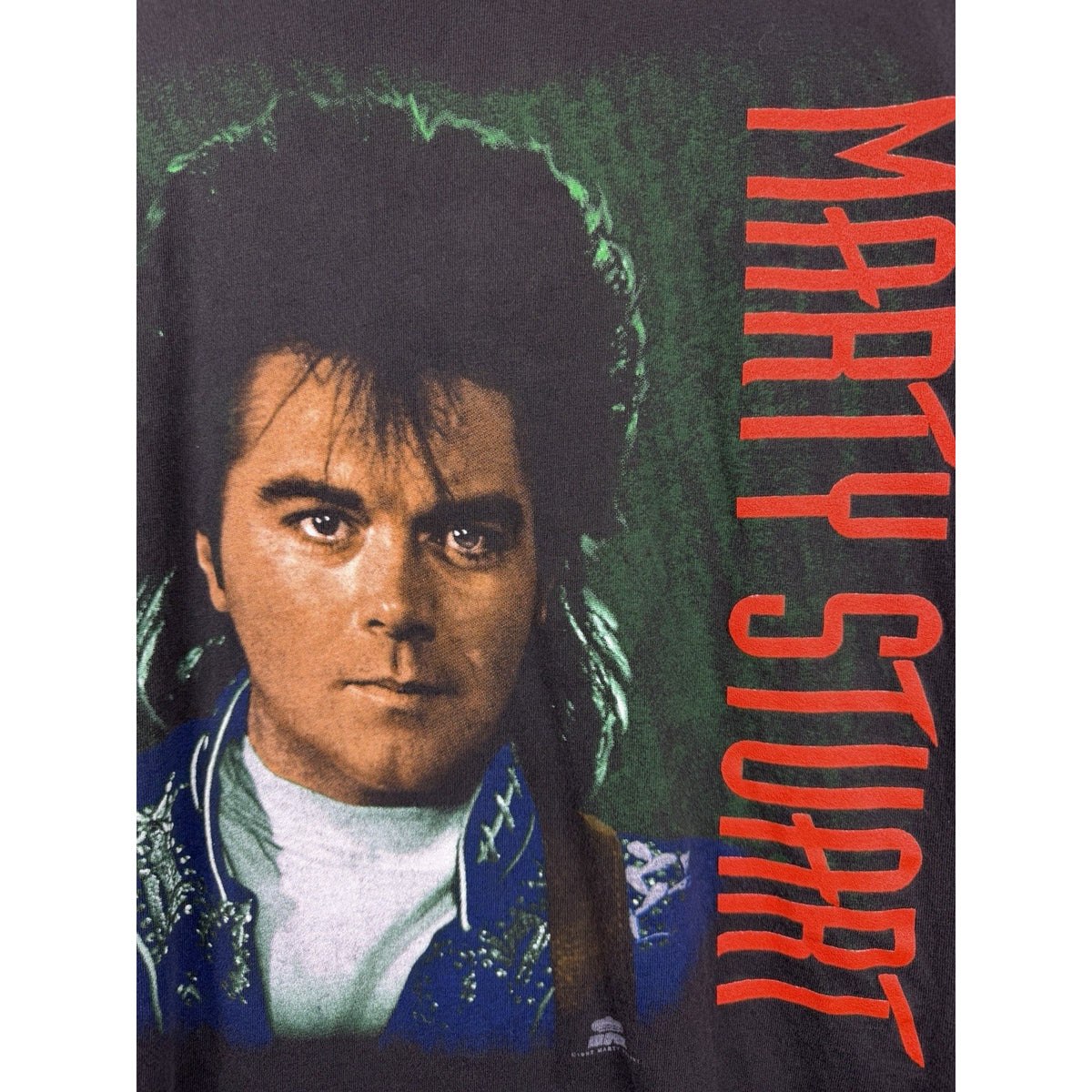 Vintage 1992 Marty Stuart country tee, single stitch, Hanes, L