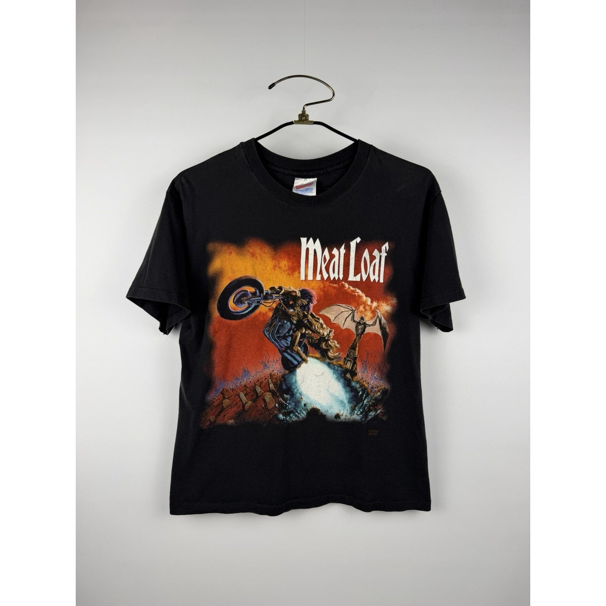 Vintage 1995 Meat Loaf Bat Out of Hell tour tee, single stitch, L