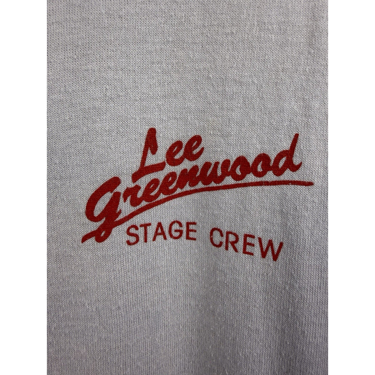 Vintage 1985 Lee Greenwood stage crew USA tour tee, double sided, XL