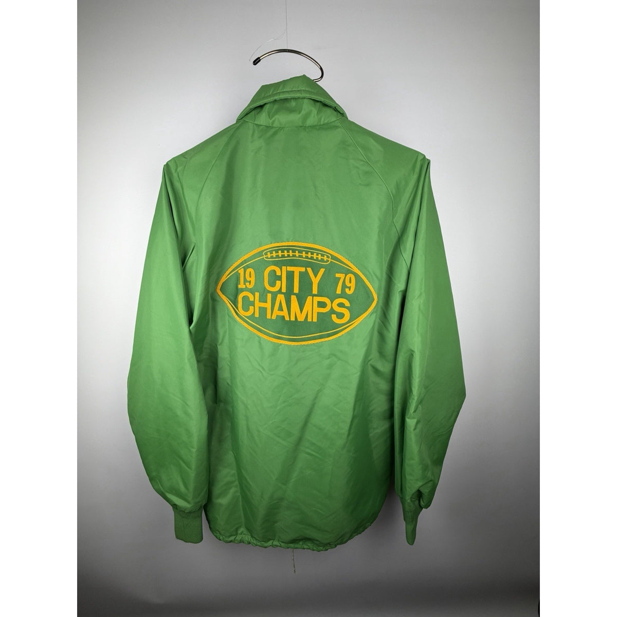 Vtg 1970s Jacket Green Sz XL JAMES GANG Memphis Football