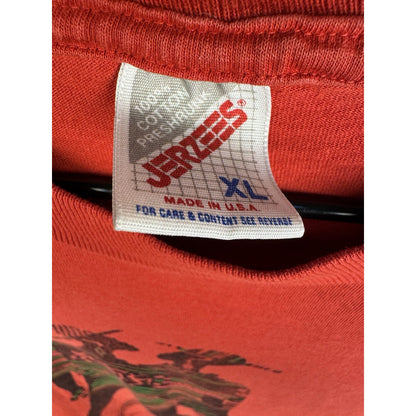 Vintage 90s Atlanta Bustertizin' culture tee, African art, Jerzees, XL