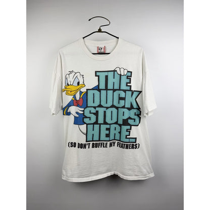 Vintage 90s The Duck Stops Here Donald Duck tee, Disney Designs, XXL