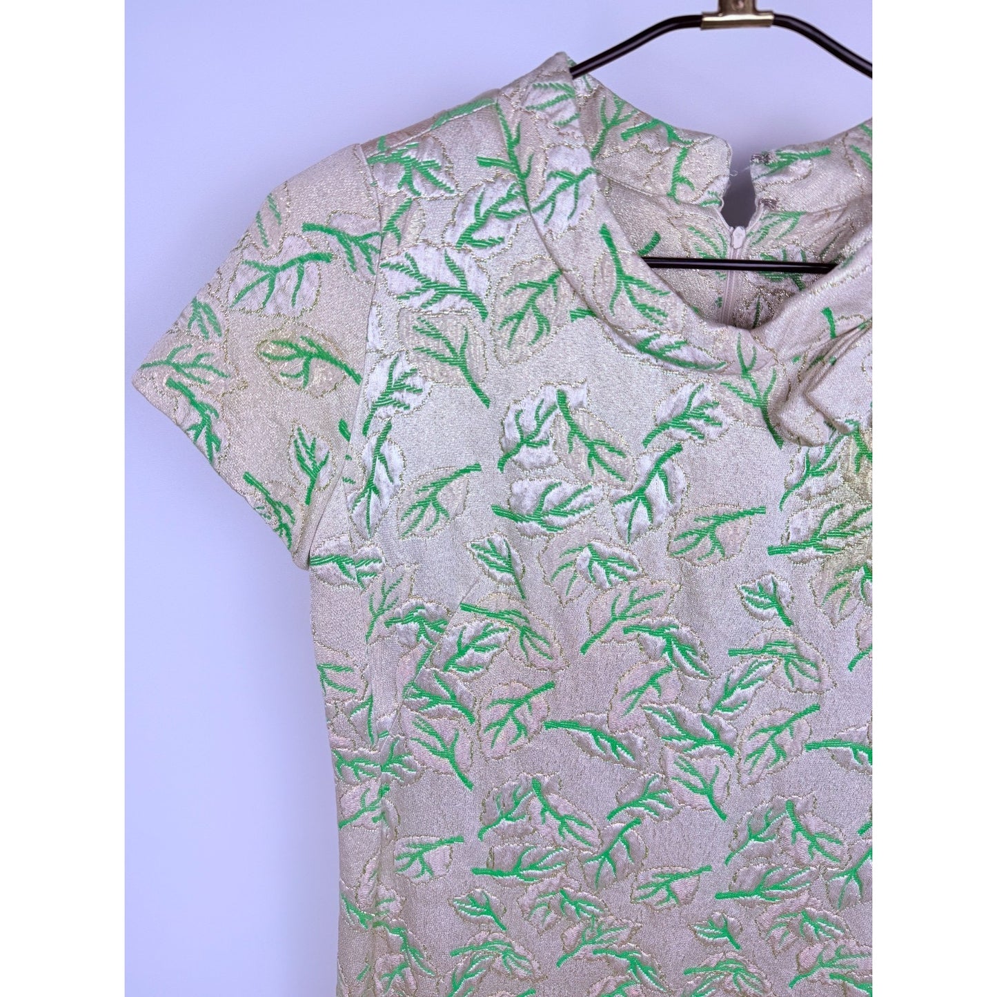 Vintage 1960s MCM Mod Lurex Shift Dress