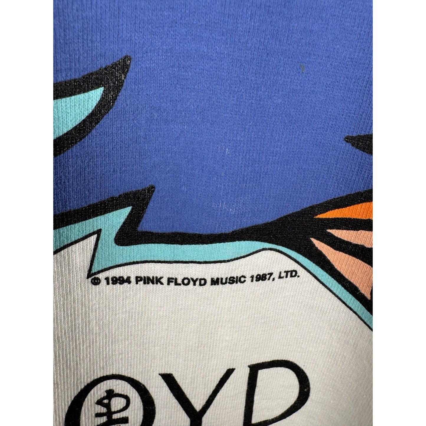 NWT Vintage 1994 Pink Floyd Division Bell Tour OSFA Brockum Sticker 24x32