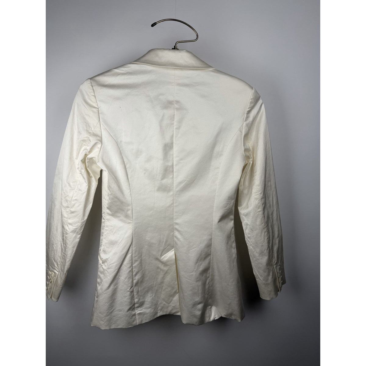 CHAIKEN structured White Blazer Jacket Size 6 Couture Luxury