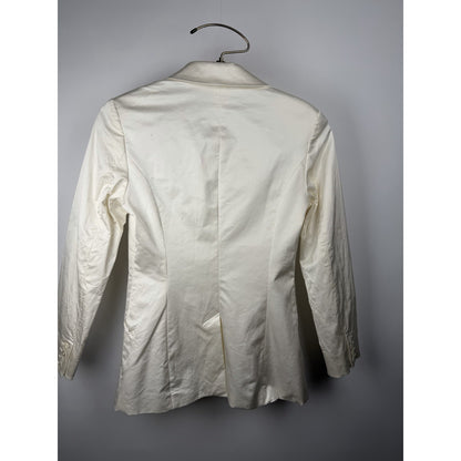 CHAIKEN structured White Blazer Jacket Size 6 Couture Luxury