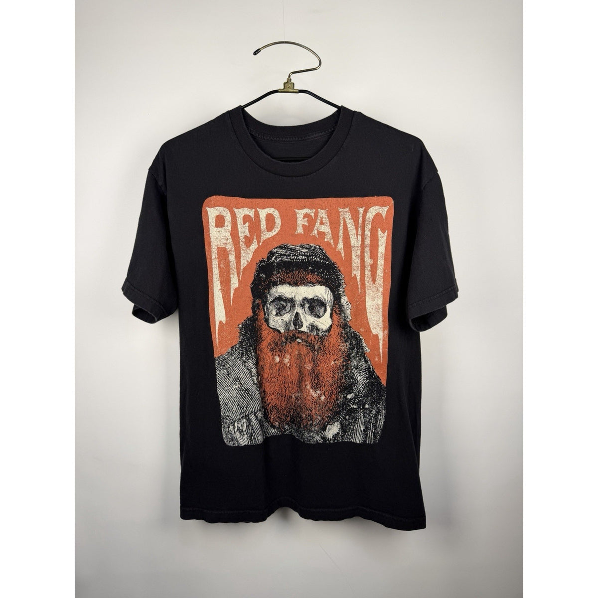 Vintage 2009 Red Fang red beard skull tee, Portland stoner rock, L