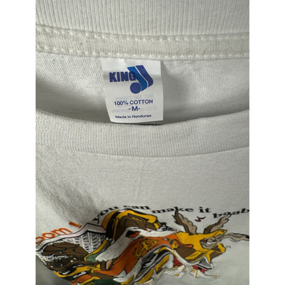 Vintage 90s Looney Tunes Naughty by Nature style single stitch tee, M