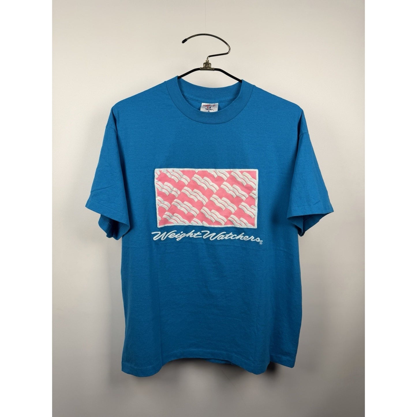 Vintage 80’s Weight Watchers Shirt Single Stitch Rare USA Puff Print XL 24x28