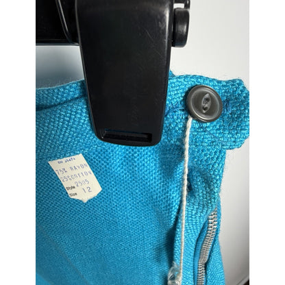 1960s Turquoise Knit Cigarette Pants - XS