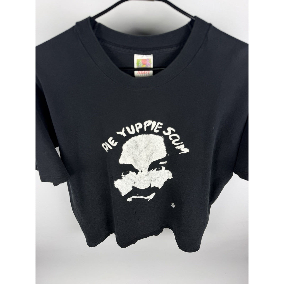 Charles Manson Die Yuppie Scum Mob Town tee, Fruit of the Loom, 1997, XL