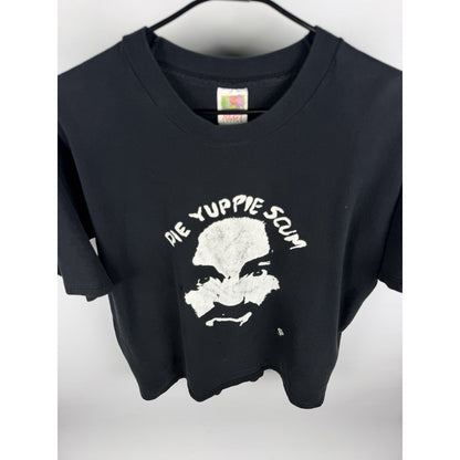 Charles Manson Die Yuppie Scum Mob Town tee, Fruit of the Loom, 1997, XL
