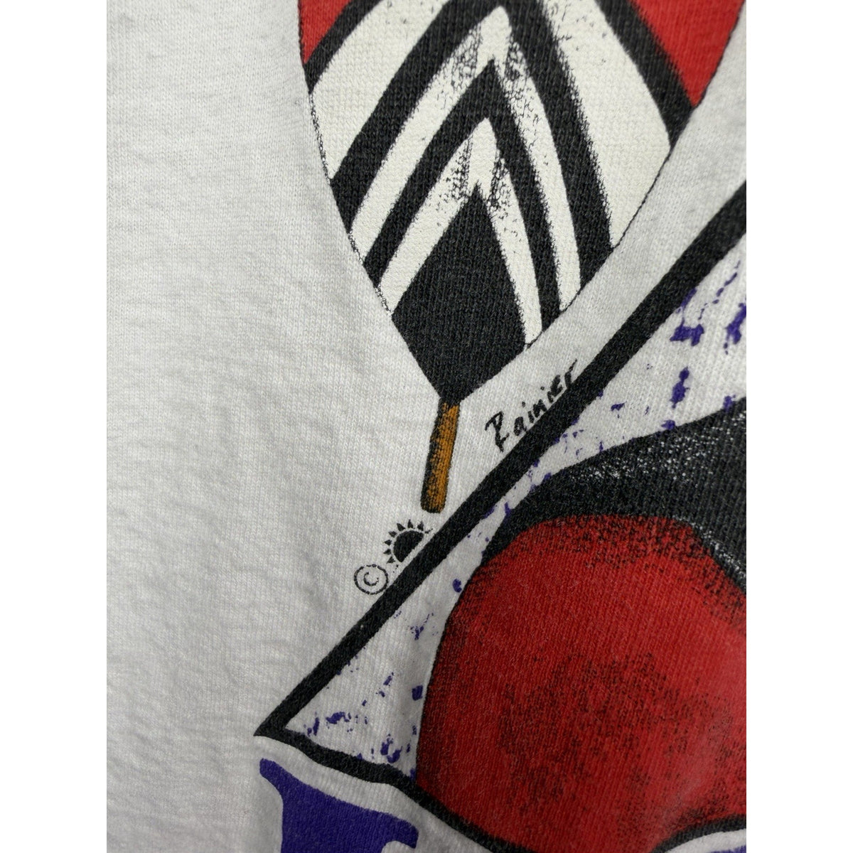 Vintage 80s The First King Black culture tee, single stitch, M