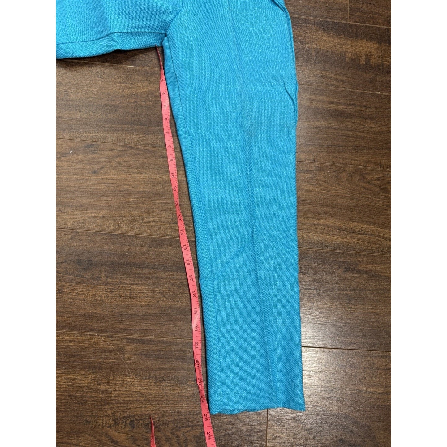 1960s Turquoise Knit Cigarette Pants - XS