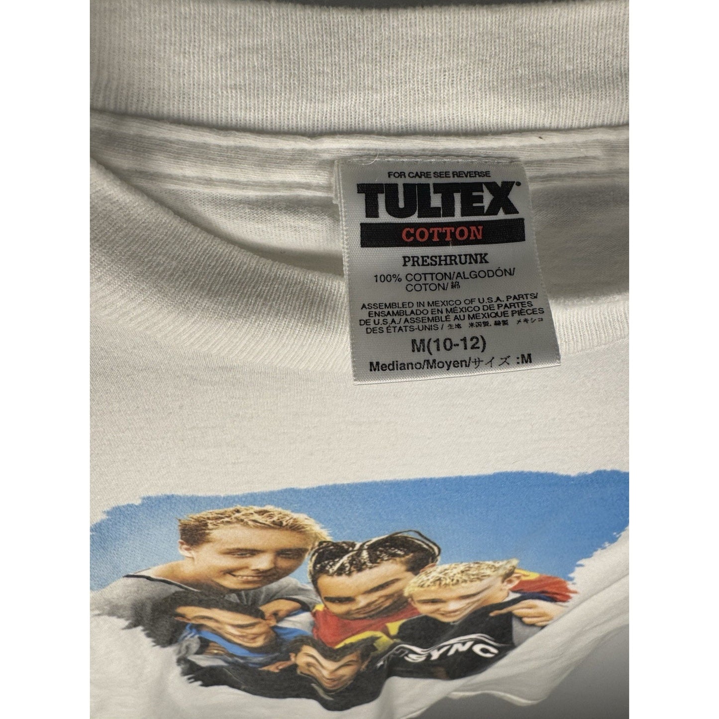 Vintage 90’s NSYNC Shirt Tultex Single Stitch On Bottom Medium 18x24