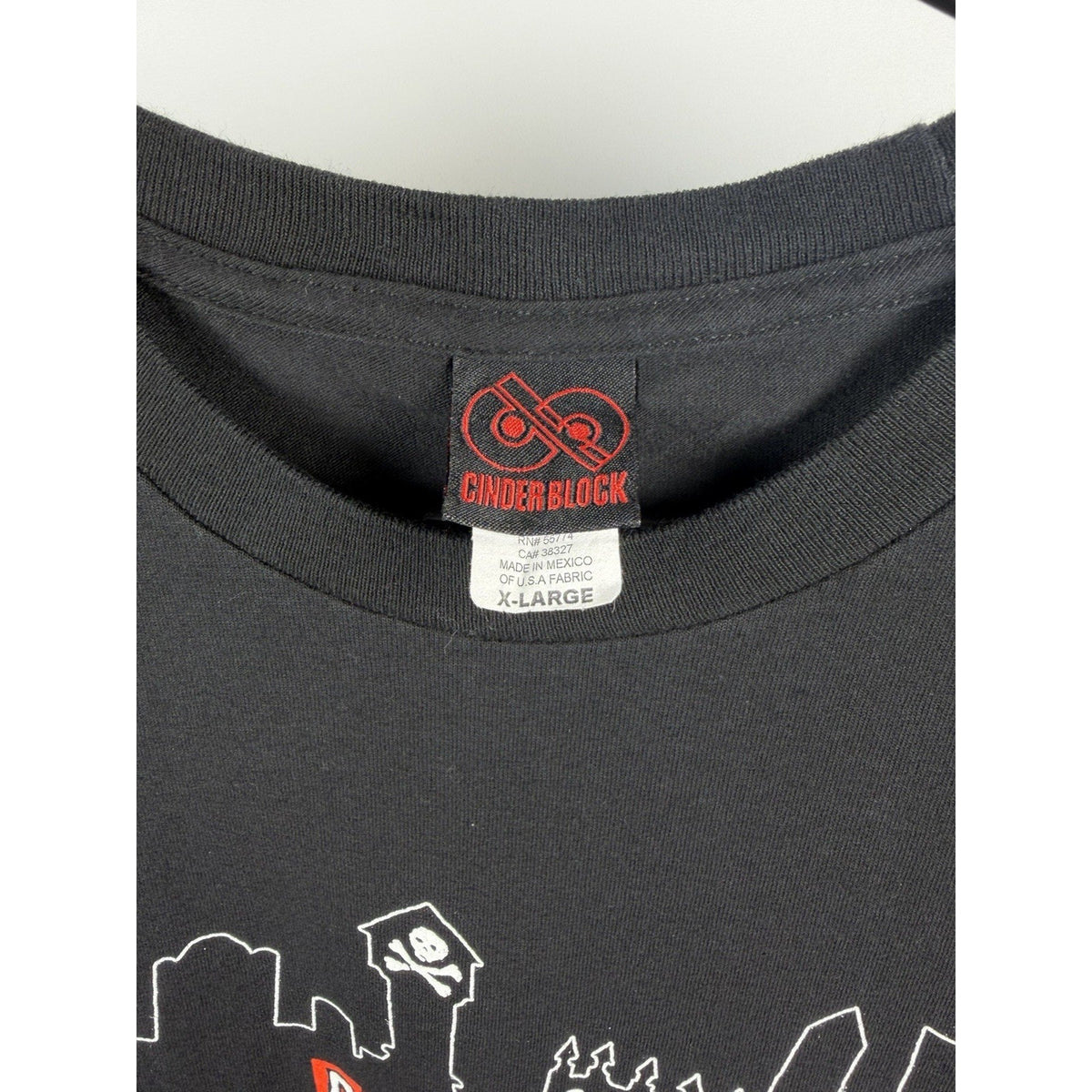 Vintage 2004 Alkaline Trio Shirt Punk Rock Matt Skiba Cinder Block XL 23x29