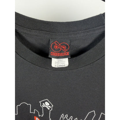 Vintage 2004 Alkaline Trio Shirt Punk Rock Matt Skiba Cinder Block XL 23x29