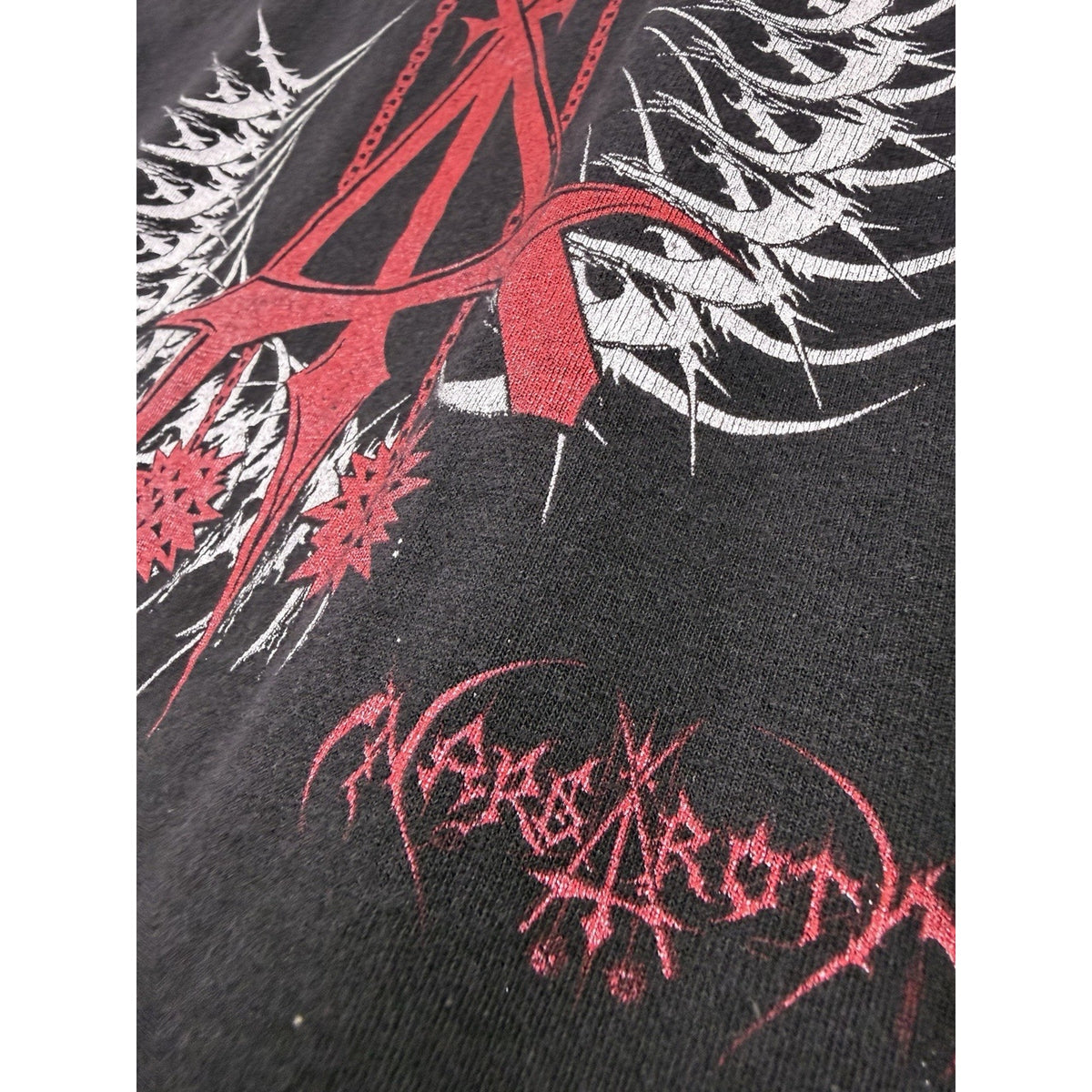 Nargaroth Amarok double sided German black metal band tee, 2000s, Medium