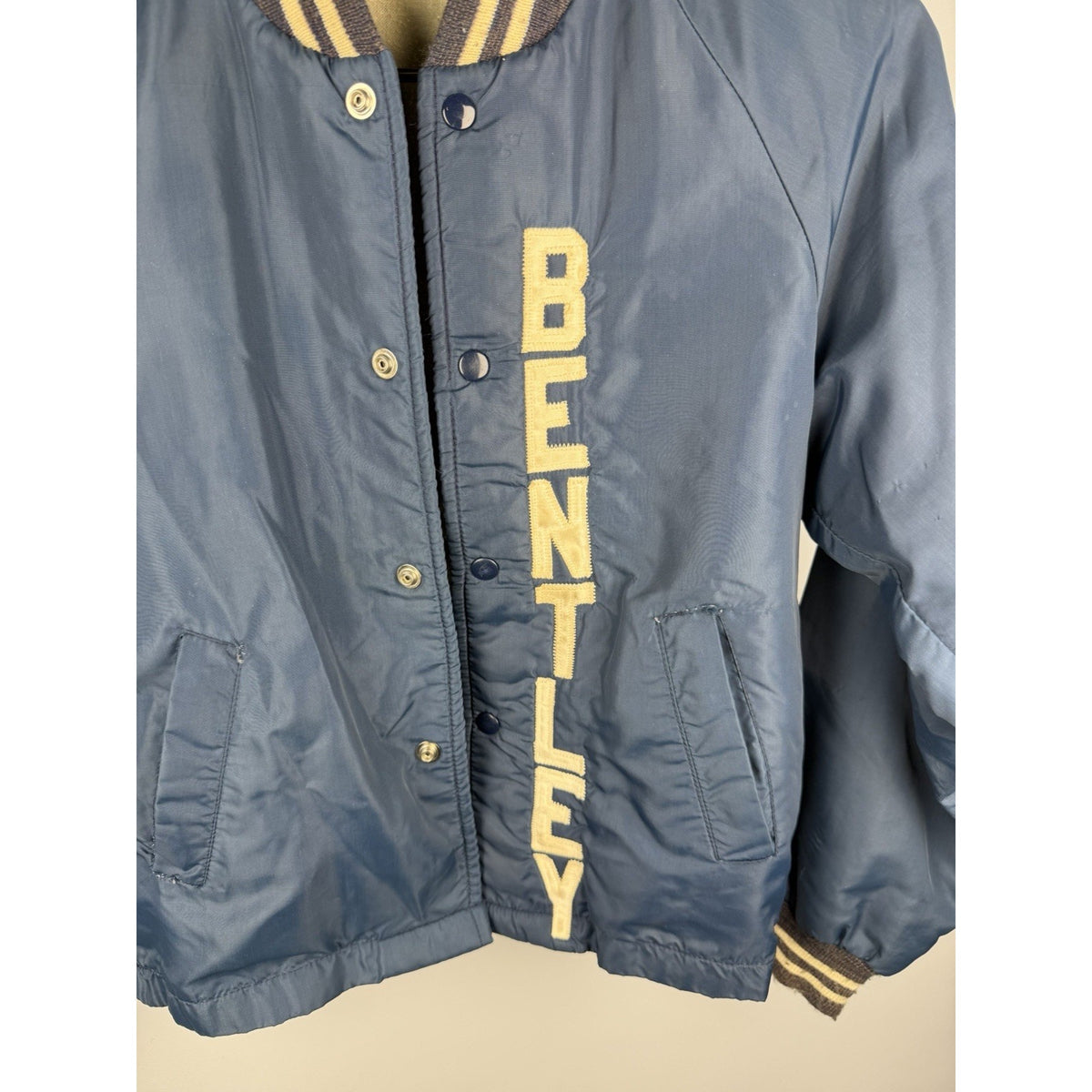Vintage 1975 Pee Wee Champs Jacket Pla-jac Navy 10-12 Bentley