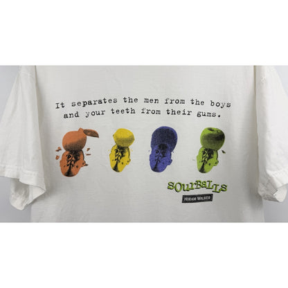 Vintage 2000 Hiram Walker Sourballs Alcohol Drink Promo Art Tee Rare XL 25x29