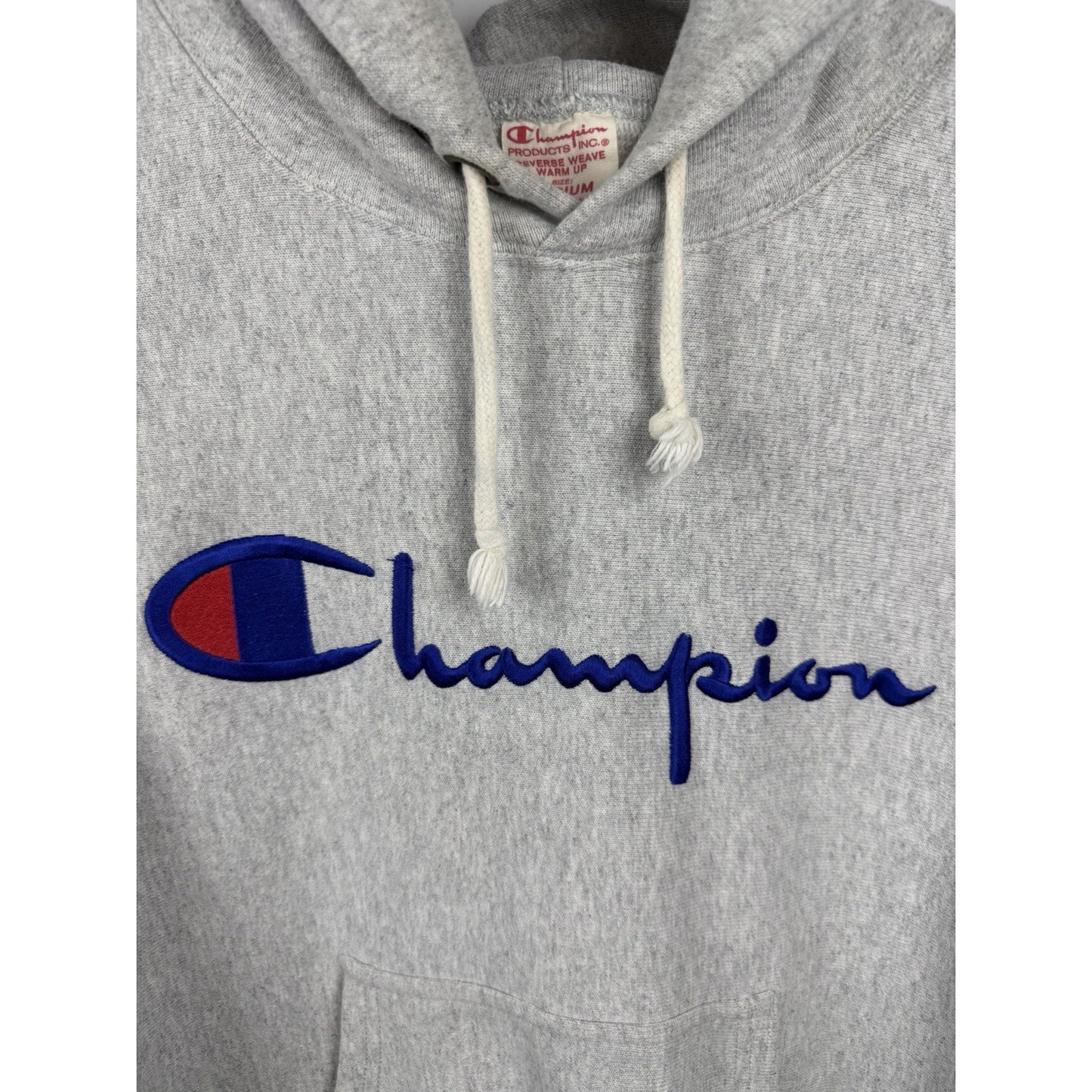 Vintage 1970’s Champion Reverse Weave Spellout Hoodie Sweatshirt Medium 21x25