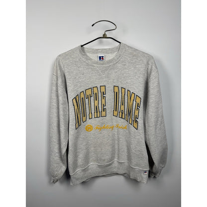 Vintage 90s Notre Dame Russell Athletic gray crewneck sweatshirt, L