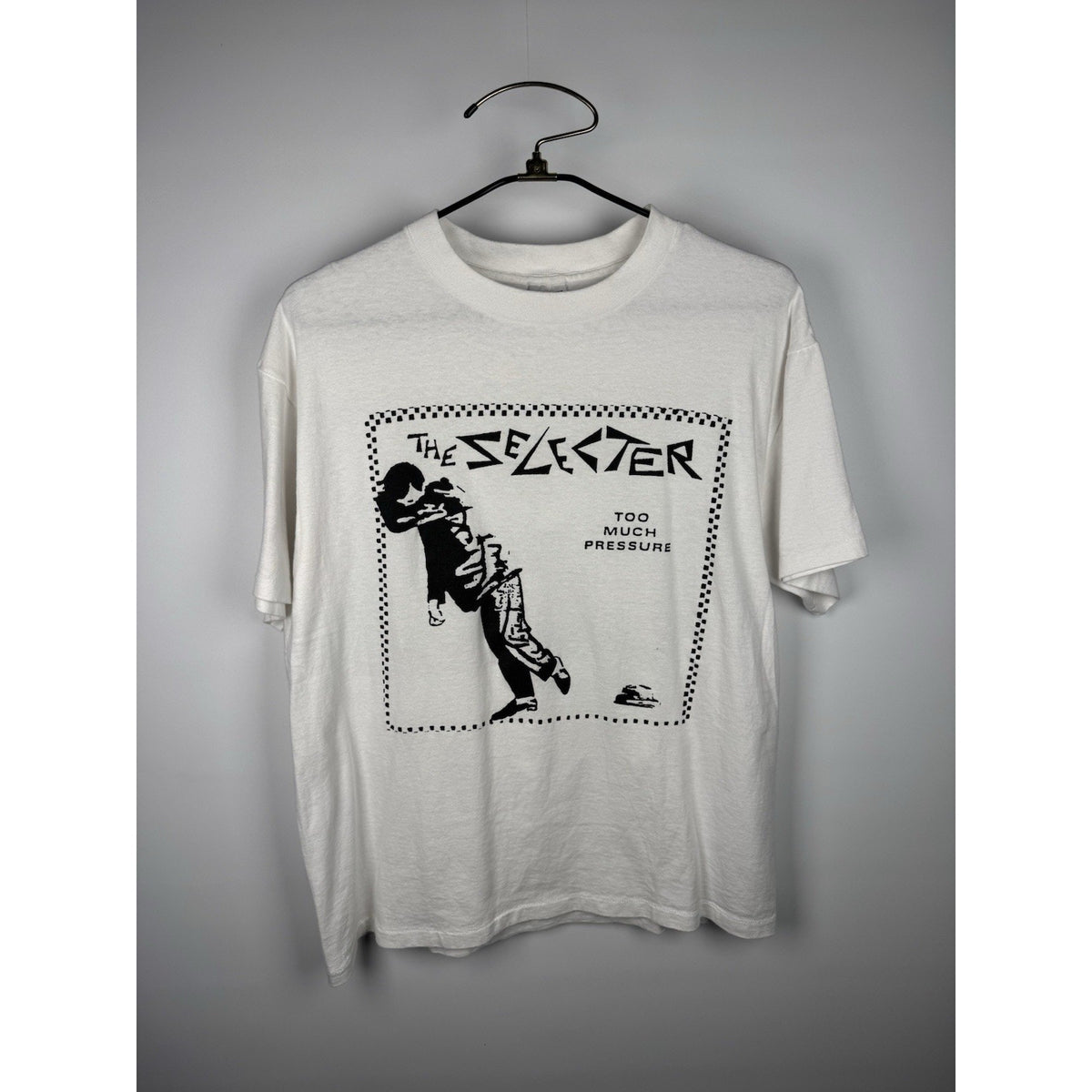 Vintage 90s The Selecter Too Much Pressure 2 Tone ska tee, Delta, XL