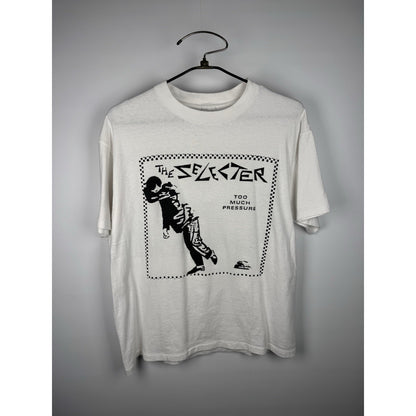 Vintage 90s The Selecter Too Much Pressure 2 Tone ska tee, Delta, XL