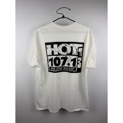 Vintage Hot 107.1 Memphis hip hop radio station tee, double sided, XL