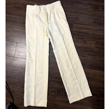 Metro cream dress pants – wide leg, size 30x30 (1970s)