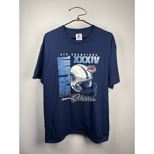 Vintage 2000 Tennessee Titans Superbowl XXXIV Shirt NFL Football XL 24x31