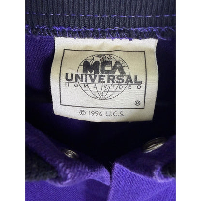MCA Universal Darkman movie promo purple varsity jacket, 90s, XL
