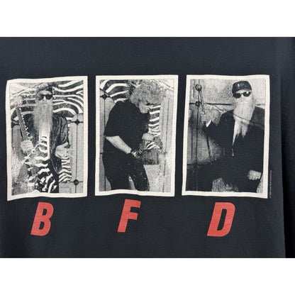 ZZ Top Rhythmeen BFD Tour shirt, double sided concert merch, 1996, XL
