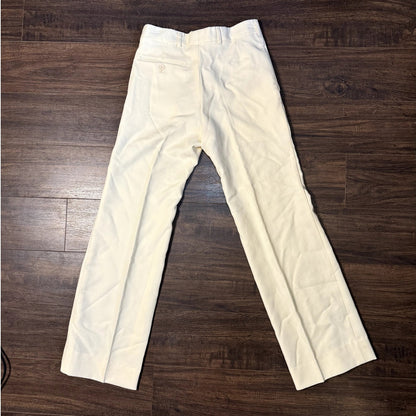 Metro cream dress pants – wide leg, size 30x30 (1970s)