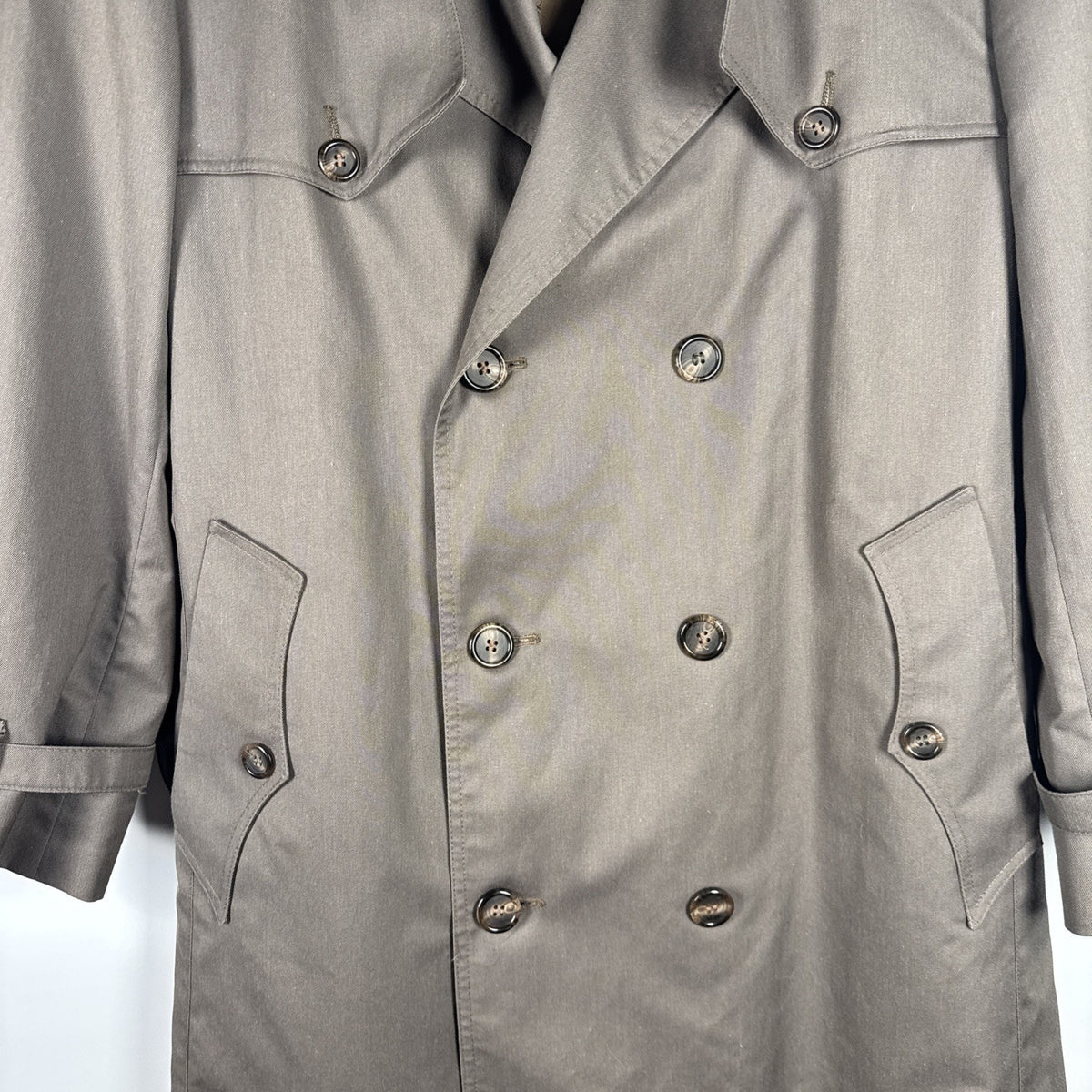 Christian Dior Authentic Trench Coat Mens 40S Belted Wool Liner Vintage Classic