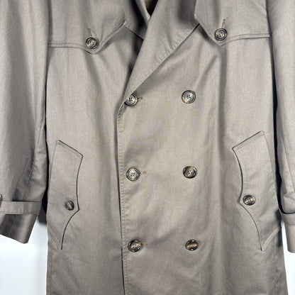 Christian Dior Authentic Trench Coat Mens 40S Belted Wool Liner Vintage Classic