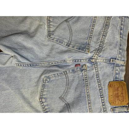 Vintage Levi's 560 comfort fit tapered jeans, cut hems, 36x32