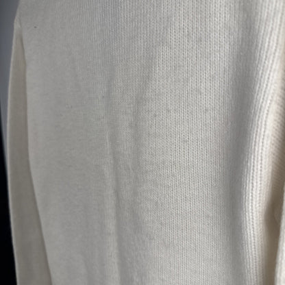 Vtg 60s White Cardigan Sweater Future Homemakers Of America Sz Large