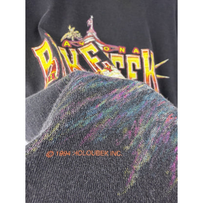 Vintage 1995 Harley-Davidson Daytona Bike Week eagle tee, faded, L